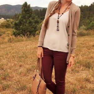 Maurices Burgundy Jean-NWOT